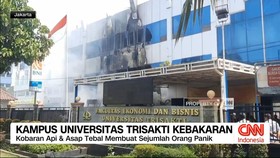 VIDEO: Kampus Universitas Trisakti Kebakaran