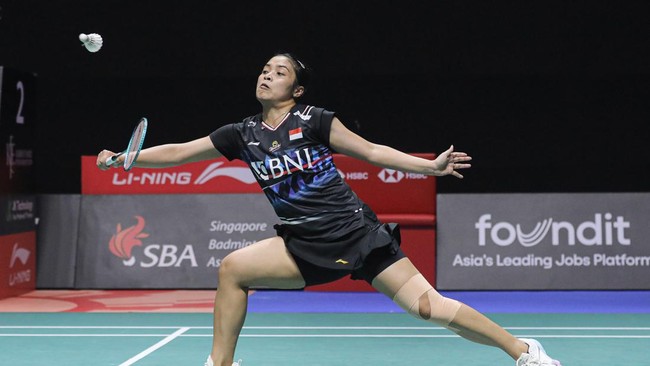 Gregoria Mariska melewati adangan pertama pada Singapore Open 2024 dan akan menghadapi atlet Taiwan Pai Yu Po serta berpotensi bertemu An Se Young.
