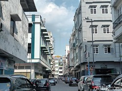 Kawasan Kota Lama Kesawan Medan Bebas dari Kabel Semrawut