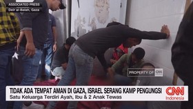 VIDEO: Tidak Ada Tempat Aman di Gaza, Israel Serang Kamp Pengungsi