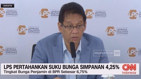 VIDEO: LPS Pertahankan Tingkat Bunga Simpanan di Bank 4,25%