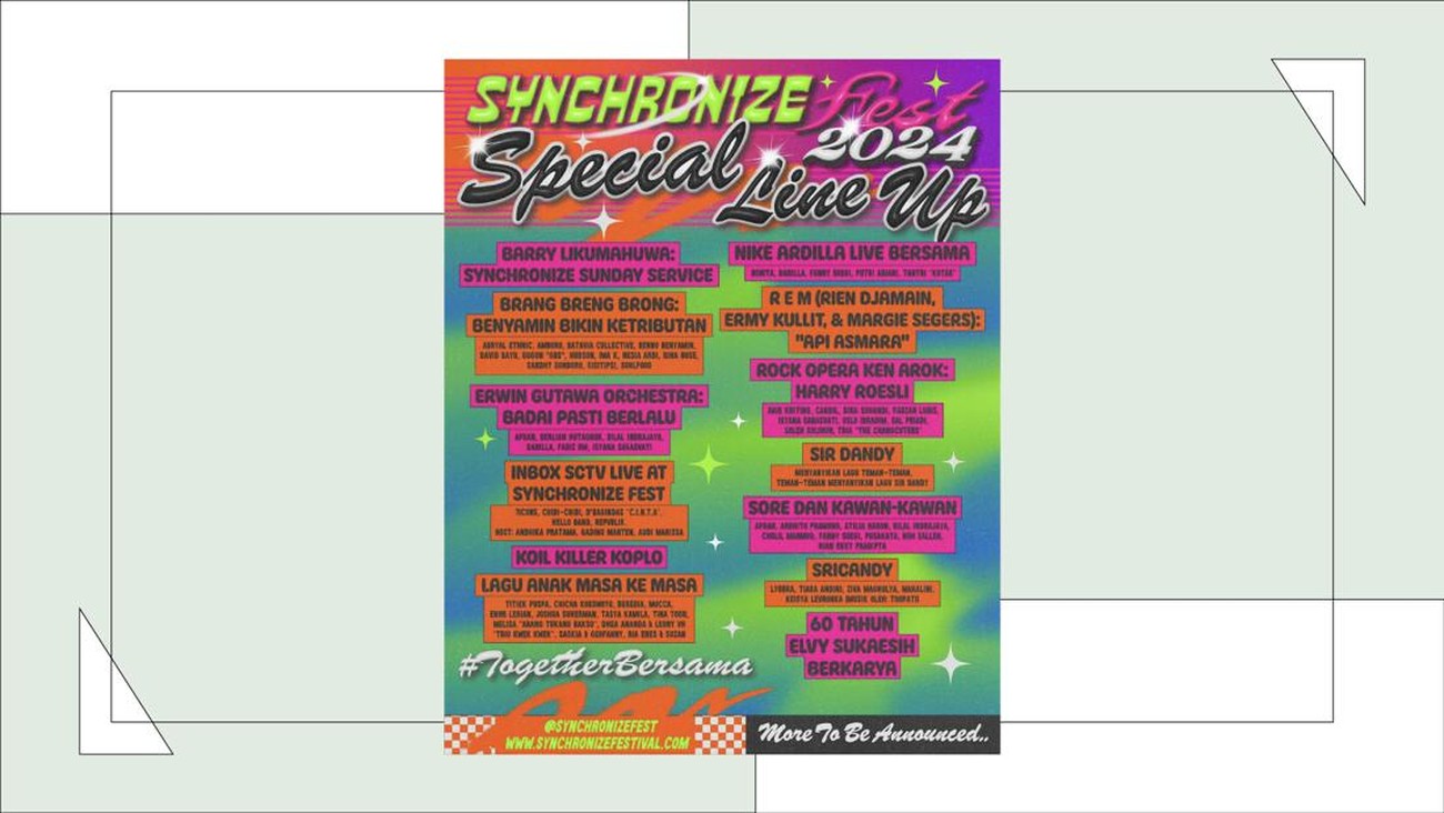 13 Special Line Up Siap Tampil Together Bersama di SynchronizeFest24