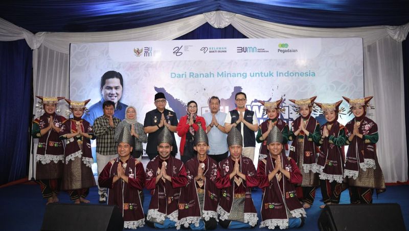 Kementerian BUMN melalui PT Pegadaian menggelar kegiatan Relawan Bakti BUMN Batch V di Padang, Sumatera Barat (Sumbar) yang diadakan pada 19-22 Mei 