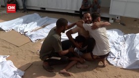 VIDEO: Israel Hantam Tenda Pengungsi di Rafah Gaza, 21 Orang Tewas