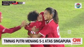 VIDEO: Timnas Putri Menang 5-1 atas Singapura
