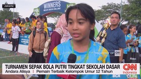 VIDEO: Turnamen Sepak Bola Putri Tingkat Sekolah Dasar