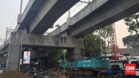 Lalin di Blok M Macet Parah Imbas Alat Berat Proyek Kejagung Jatuh