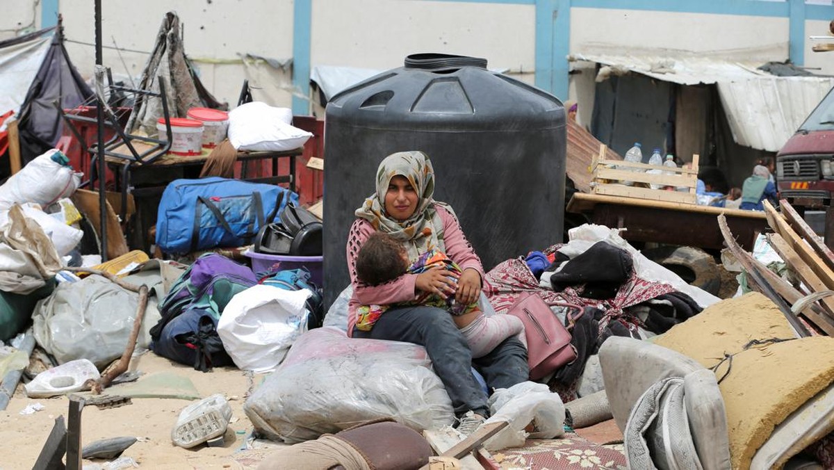 FOTO: Tangis Anak-anak Rafah Jadi Korban Kebrutalan Israel