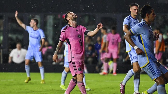 Lionel Messi mendapat rekor yang tidak diinginkan ketika Inter Miami CF dikalahkan Atlanta United 1-3 pada lanjutan Liga Amerika Serikat (MLS).