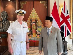Menhan Prabowo Terima Kunjungan Kepala Staf Pertahanan Inggris