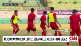 VIDEO: Persiapan Madura United Jelang Leg Kedua Final Liga 1