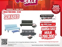 Bayar Rp 799 Ribuan, Bisa Bawa Pulang Sofa Bed di Transmart Full Day Sale!