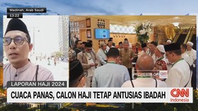 VIDEO: Cuaca Panas, Calon Haji Tetap Antusias Ibadah