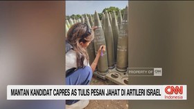 VIDEO: Mantan Kandidat Capres AS Tulis Pesan Jahat di Artileri Israel