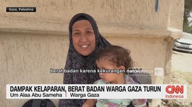 VIDEO: Dampak Kelaparan, Berat Badan Warga Gaza Turun