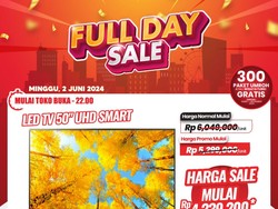 Promo Fantastis di Transmart Full Day Sale Beli TV LED Hemat Rp 3,5 Jutaan
