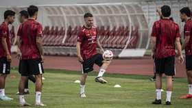 FOTO: Latihan Terakhir Timnas Indonesia Jelang Lawan Tanzania