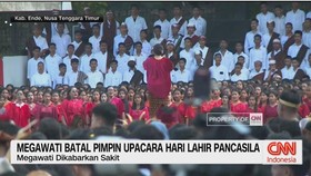 VIDEO: Karena Sakit, Megawati Batal Pimpin Upacara Lahir Pancasila
