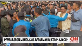 VIDEO: Pembubaran Mahasiswa Berkemah di Kampus Ricuh