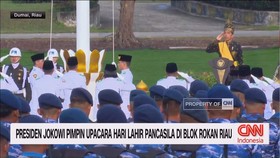 VIDEO: Presiden Jokowi Pimpin Upacara Hari Lahir Pancasila di Riau