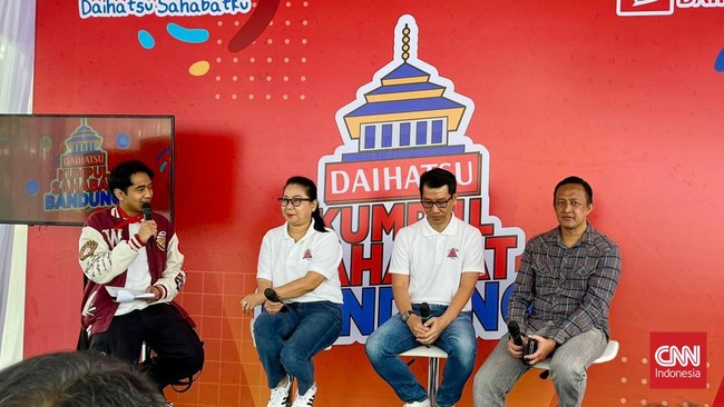 Daihatsu Kumpul Sahabat 2024 yang digelar di Kiara Artha Park, Kiaracondong, Kota Bandung, Minggu (2/6), menjadi tempat kumpul komunitas.