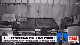 VIDEO: Aksi 4 orang remaja mencuri 46 ponsel dan 1 motor di Mamuju