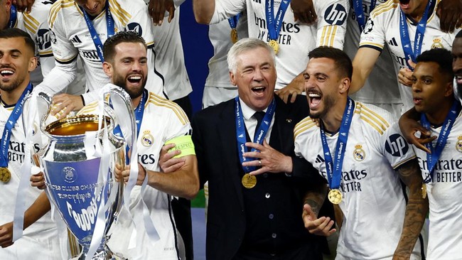 Ancelotti Raih Prestasi Bersejarah dengan Membawa Madrid Merajai Liga Champions Lagi