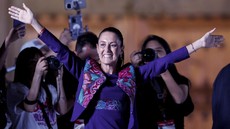 FOTO: Meksiko Akan Punya Presiden Perempuan Pertama, Claudia Sheinbaum