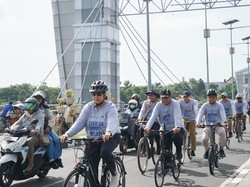 Hari Sepeda Dunia, Puluhan Pegawai Pemkot Kediri Gowes Bareng