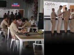 Di Kafe India Ini Pengunjung Bisa Ngopi Bareng Polisi