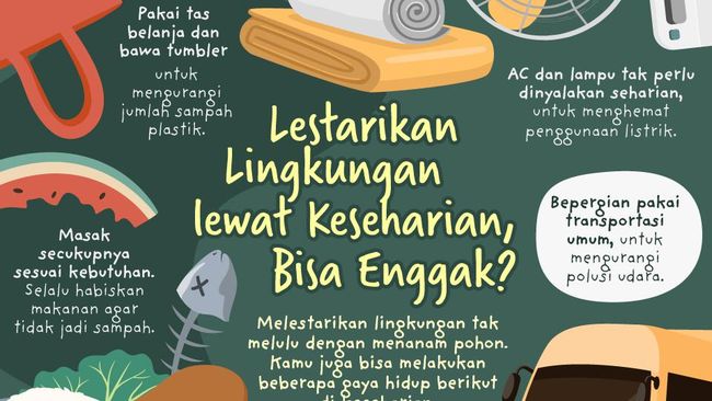 Melestarikan lingkungan tak melulu dengan menanam pohon. Kamu juga bisa melakukan beberapa gaya hidup berikut di keseharian.