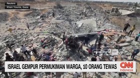 VIDEO: Israel Gempur Permukiman Warga, 10 Orang Tewas