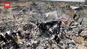 VIDEO: Khan Younis Dibombardir Israel. 10 Tewas Termasuk 3 Anak