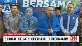 VIDEO: 3 Partai Dukung Khofifah-Emil di Pilgub Jatim