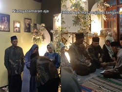 Viral Pasangan Niatnya Lamaran Malah Mendadak Nikah