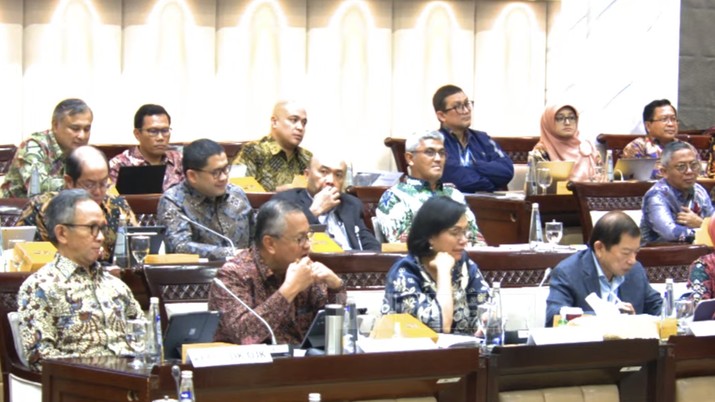 Komisi XI Raker Dengan Menkeu, Menteri PPN, Gub BI, DK OJK dan RDP DG PLT. Kepala BPS. (Tangkapan Layar Youtube)