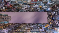 FOTO: Kilau Gedung Tinggi Hong Kong dari Sudut yang Tak Biasa