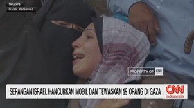VIDEO: Serangan Israel Hancurkan Mobil dan Tewaskan 19 Orang