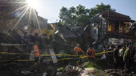 FOTO: Dampak Pipa PDAM Pecah di Bandung