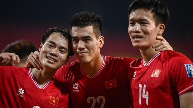 Timnas Vietnam menang dramatis 3-2 atas Filipina dalam lanjutan laga Grup F Kualifikasi Piala Dunia 2024 di Stadion My Dinh, Kamis (6/6).