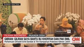 VIDEO: Gibran Sampaikan Giliran Dirinya Bantu Khofifah-Emil
