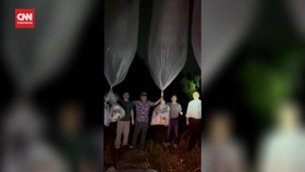 VIDEO: Korsel Balas Kirim Balon Berisi Musik K-Pop dan Drakor ke Korut