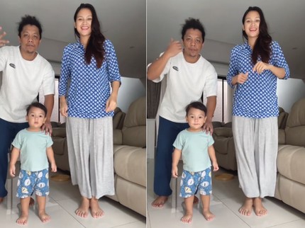 Bikin Gemas! Anak Indah Permatasari & Arie Kriting Ikut Joget Bareng Bunda-Ayah, Dipuji Ganteng