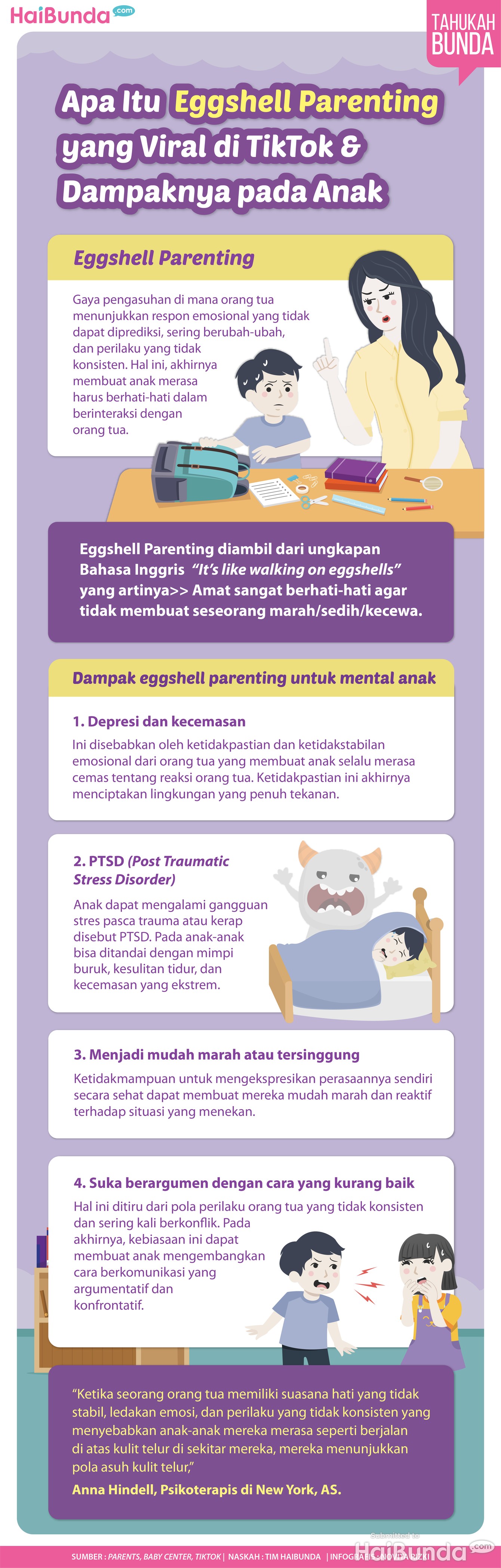 Infografis Apa Itu Eggshell Parenting yang Viral di TikTok