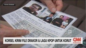 VIDEO: Korsel Kirim File Drakor & Lagu KPOP untuk Korut
