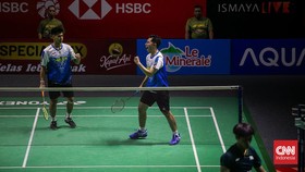 FOTO: Sabar/Reza Melangkah Pasti ke Semifinal Indonesia Open