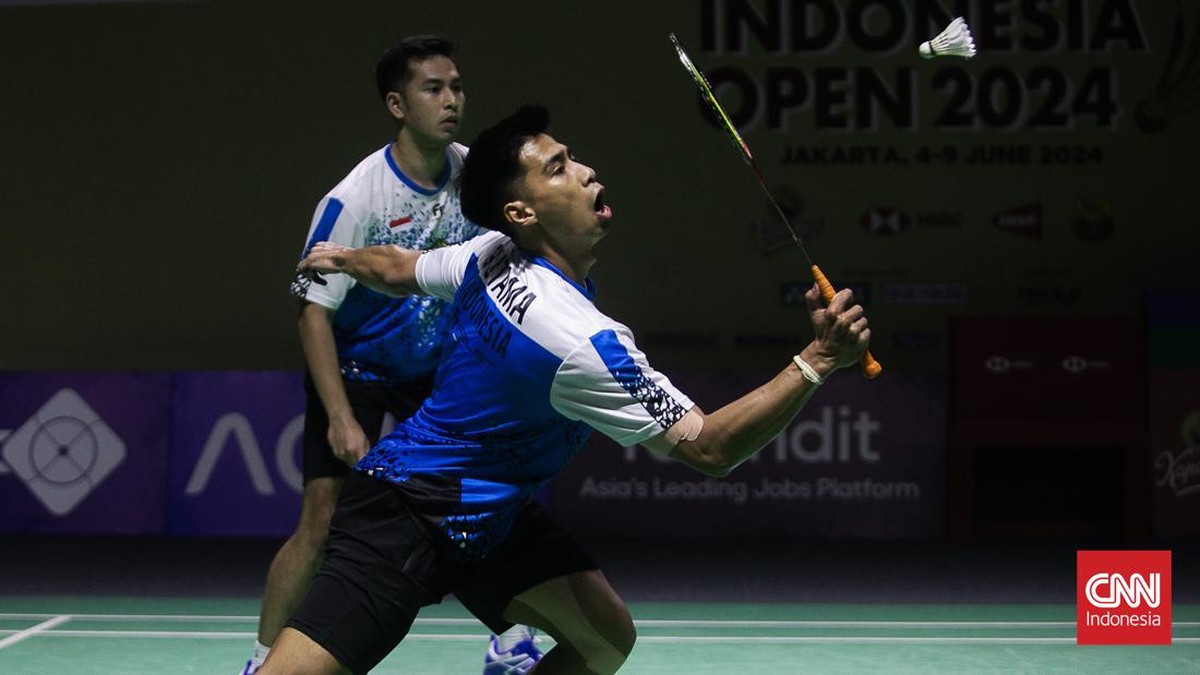FOTO: Sabar/Reza Melangkah Pasti ke Semifinal Indonesia Open
