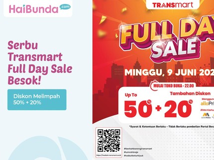 Serbu Transmart Full Day Sale Besok! Diskon Melimpah 50% + 20%