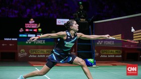 FOTO: Carolina Marin Terhenti di Semifinal Indonesia Open