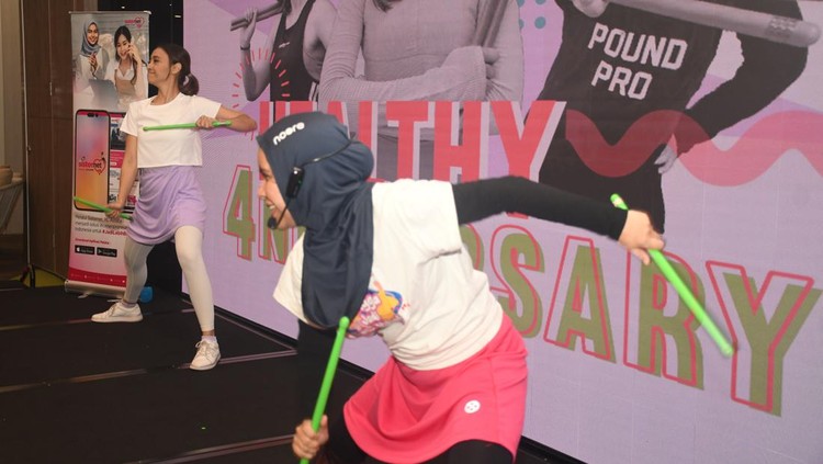 Pound Fit bersama Komunitas Ibu Hebat